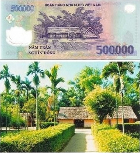 Tờ tiền mệnh giá năm trăm nghìn đồng là địa danh quê Bác, Nam Đàn, Nghệ An