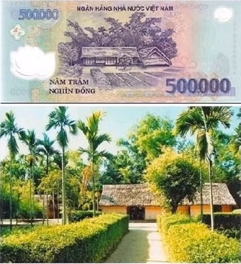 Tờ tiền mệnh giá năm trăm nghìn đồng là địa danh quê Bác, Nam Đàn, Nghệ An