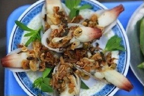 Tu hài nướng tại Hải Phòng