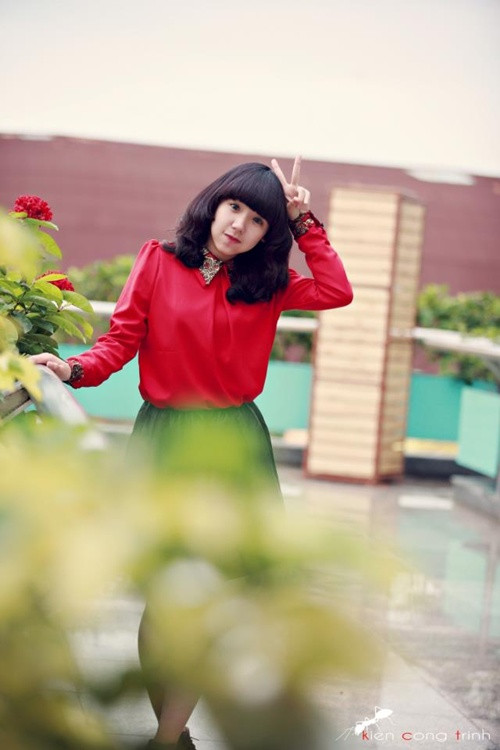 "Xù Punky" tạo dáng "xì - tin" được khá nhiều cư dân mạng thích thú