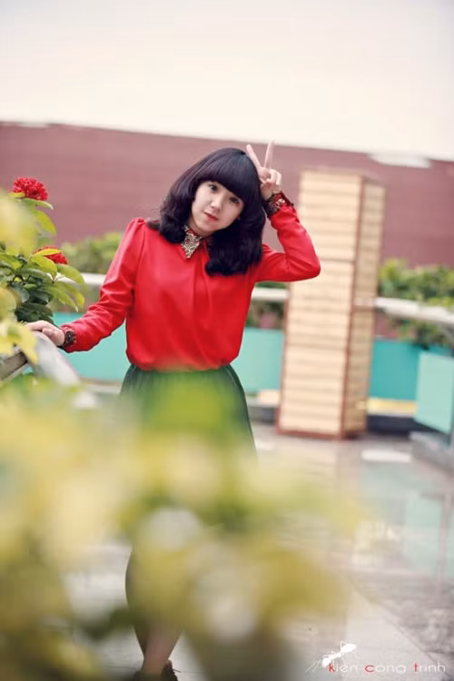 "Xù Punky" tạo dáng "xì - tin" được khá nhiều cư dân mạng thích thú