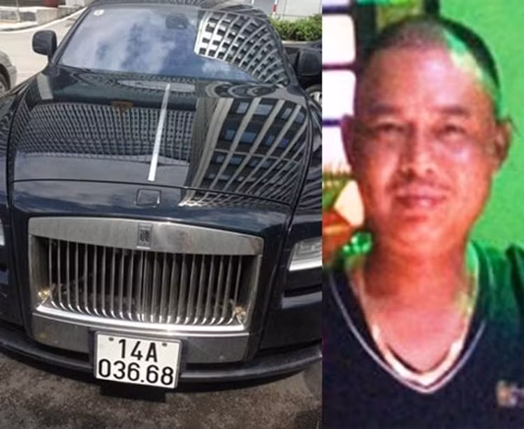  Chiếc xe siêu khủng Rolls – Royce Phantom in hình rồng, có kính chống đạn của Hà Tuấn Dũng (sinh năm 1974), tức Dũng “mặt sắt” (trên ảnh) - ông “trùm” giang hồ tham gia vào các đường buôn lậu vùng biên nổi tiếng đất Móng Cái (Quảng Ninh), giờ đã bị lực lượng Công an thu giữ.