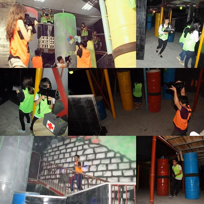  Có thể nói rằng X-Factory (bắn súng laser) là một trong những trò chơi tập thể đặc biệt lôi cuốn giới trẻ, giúp các bạn trẻ giải stress sau những giờ học căng thẳng.