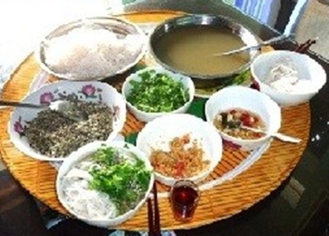 Bún hến Mai Xá ở Quảng Trị