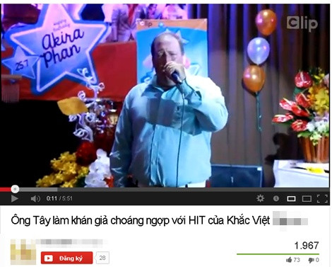 Clip xuất hiện trên Youtube và đang thu hút khá nhiều người xem Clip xuất hiện trên Youtube và đang thu hút khá nhiều người xem