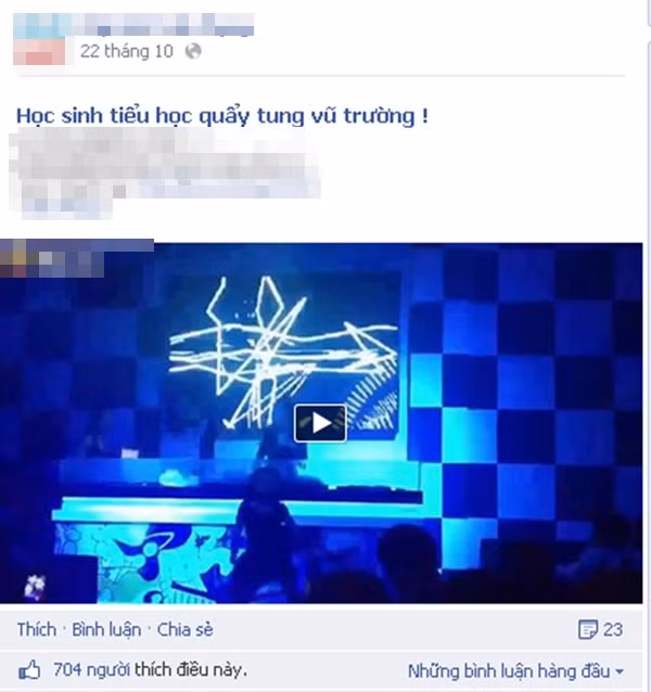 Đoạn clip xuất hiện trên cộng đồng mạng Facebook và đang thu hút sự chú ý của nhiều người