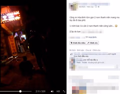 Clip được chia sẻ trên một Fanpage Facebook, đang thu hút sự chú ý của nhiều người.