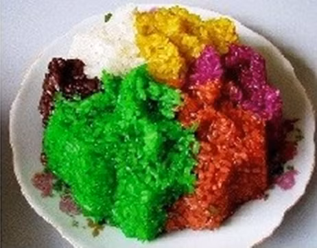 Xôi ngũ sắc ở Yên Bái