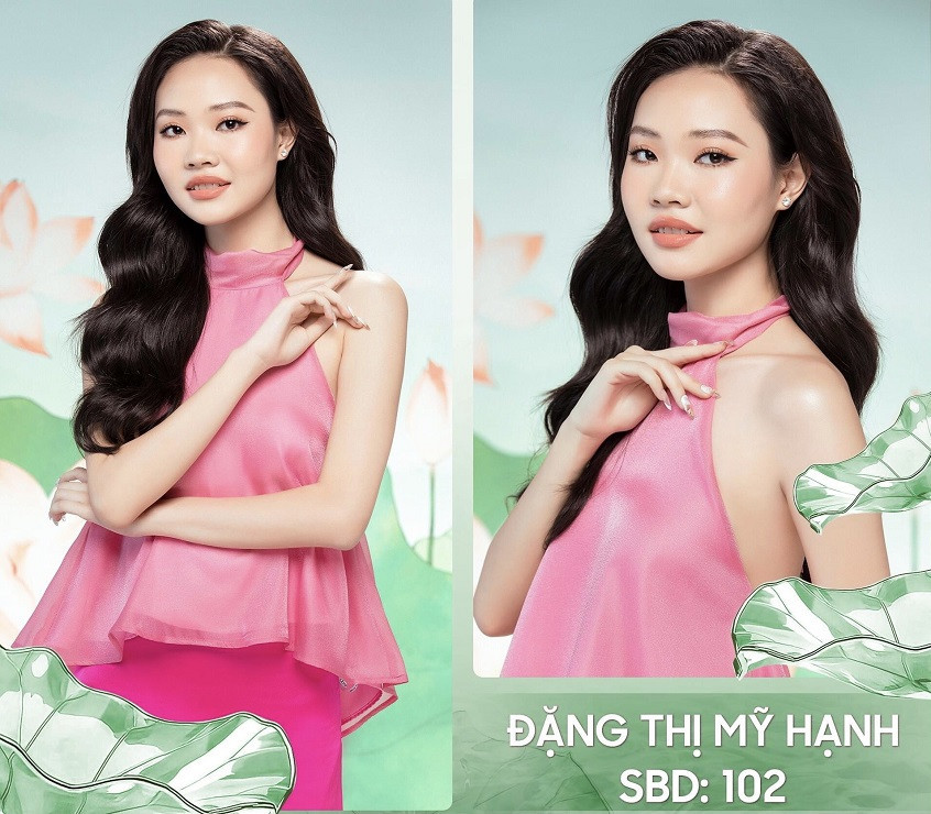 Đặng Thị Mỹ Hạnh sinh năm 2004, đến từ Ninh Bình, top 35 Hoa hậu Việt Nam 2022. Hiện cô là sinh viên năm nhất Đại học Kinh tế Quốc dân. Mỹ Hạnh sở hữu IELTS 7.5 và có thể giao tiếp bằng tiếng Pháp, tiếng Nhật. Đến với cuộc thi, cô mong muốn chia sẻ câu chuyện của bản thân và từ đó có thể truyền cảm hứng cho mọi người.