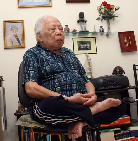 Mỗi ngày ông Thọ dành thời gian 2 lần ngồi thiền, mỗi lần khoảng 30 - 45 phút.