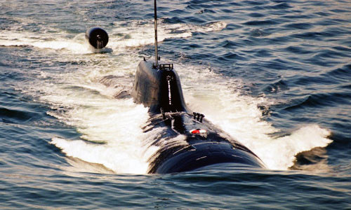 Tàu ngầm hạt nhân tấn công Akula của Hải quân Nga.