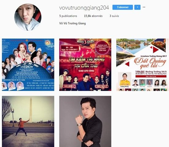 Theo chia sẻ của anh trai Trường Giang, đây mới chính là tài khoản Instagram chính thức của nam nghệ sĩ.