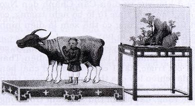 Trâu đất tế thần (Tranh minh họa).