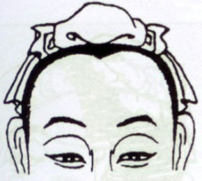 Trán như hình trên thoạt nhìn hơi giống trán chữ M, nhưng thực tế chỉ có phần giữa chân tóc hơi lồi ra một chút, được gọi là trán mỹ nhân tiêm. Những người có trán này rất hiếu thắng, tò mò và mưu mẹo, họ thường đi xa quê hương để lập nghiệp.