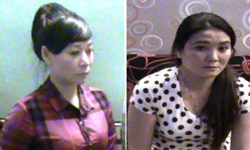 Chủ nhà hàng Nguyễn Thị Thanh Hồng (bìa trái) và quản lý Nguyễn Thị Phước cùng phối hợp tổ chức môi giới cho tiếp viên bán dâm.