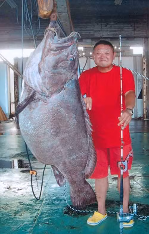 “Thủy quái” được cần thủ Takayuki Shibayama bắt được ngoài đảo Miyako ở Okinawa, Nhật Bản.