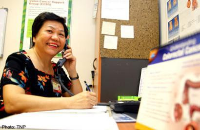 Bà Rita Tan ở Singapore từng trải qua cuộc chiến gian nan kéo dài một năm với căn bệnh ung thư ruột kết.