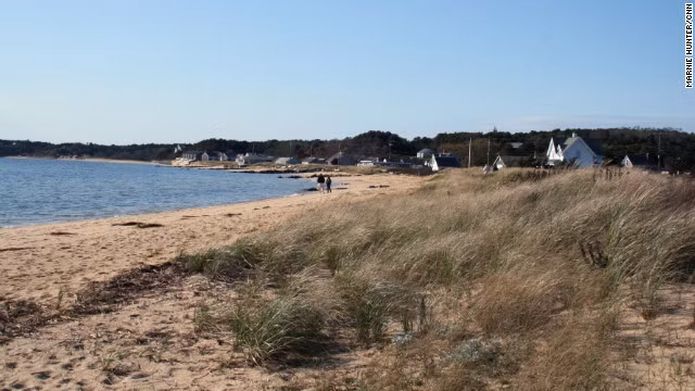 Khung cảnh tuyệt đẹp ở bãi biển Wellfleet, bang Massachusetts.