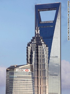 Trung tâm tài chính Shanghai World (Trung Quốc). Tòa nhà được khánh thành vào năm 2008 và đạt danh hiệu tòa nhà mới hoàn thành có kiến trúc ấn tượng nhất của năm 2008. Tòa nhà đặc biệt này có chiều cao 492 m.