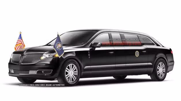 Mô phỏng siêu xe mới dành cho Tổng thống Mỹ dựa trên các mẫu xe của hãng Lincoln.