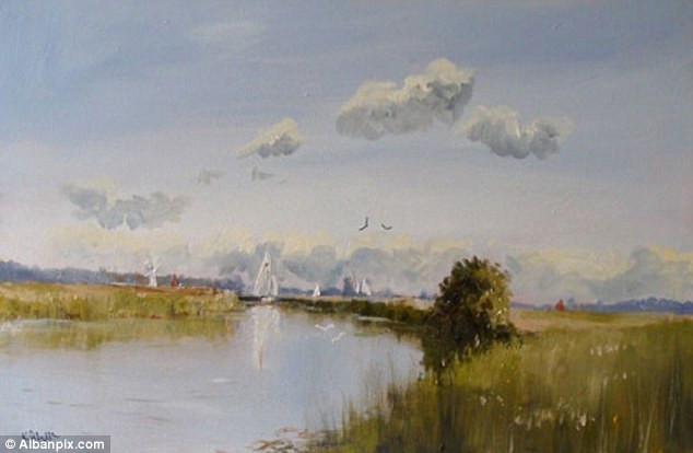 Một trong những bức tranh của Kieron Williamson.