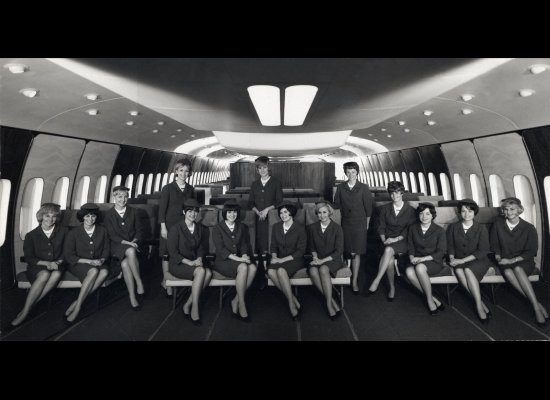 Đồng phục của United Airlines vào đầu thập niên 1970.