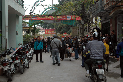 Cơ quan công an đang phong tỏa hiện trường.