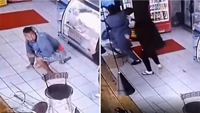 Video: Bi sam so giua ban ngay, nguoi phu nu phan ung “cuc gat”-Hinh-3