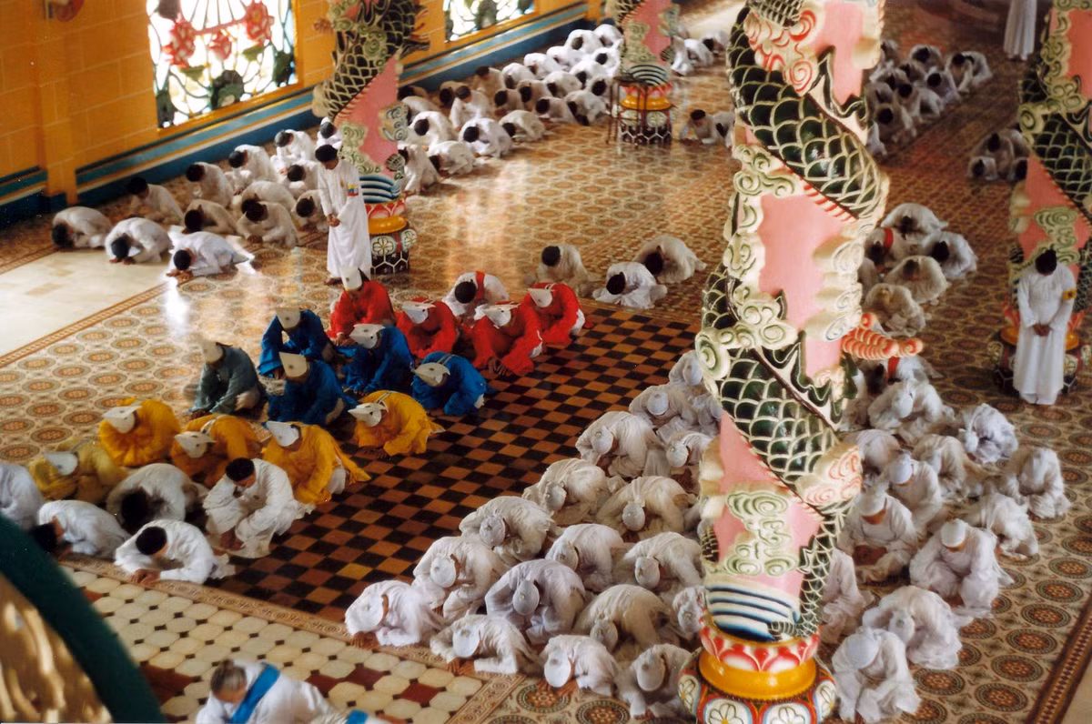 Thánh lễ ở tòa thánh Tây Ninh.