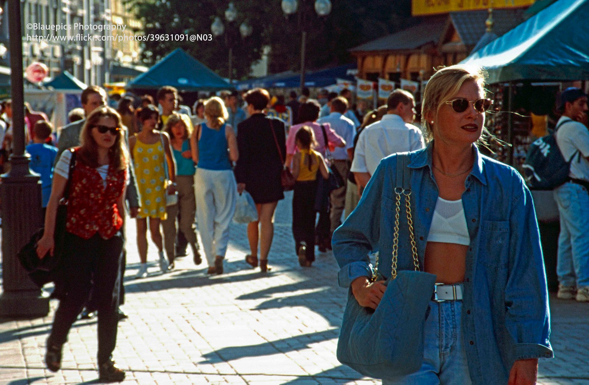 Phố Arbat, con phố đi bộ nổi tiếng của thủ đô nước Nga.