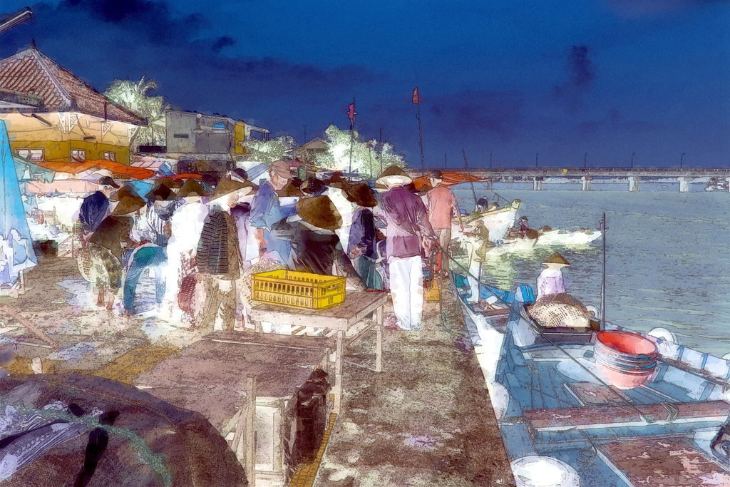 Chợ cá Hội An.