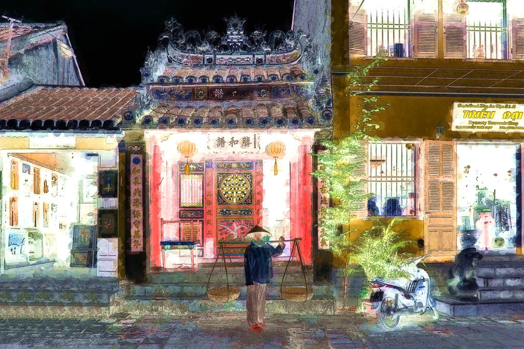 Mưu sinh trên phố cổ.