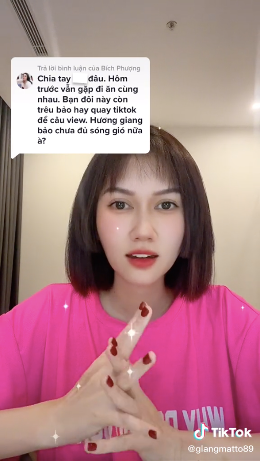 Huong Giang giai thich chia tay van di choi voi Dinh Tu