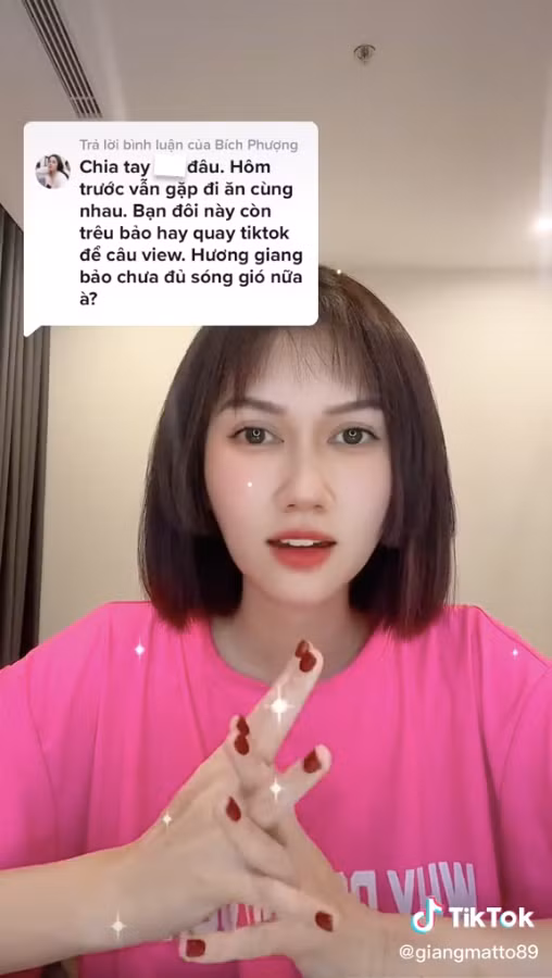 Huong Giang giai thich chia tay van di choi voi Dinh Tu