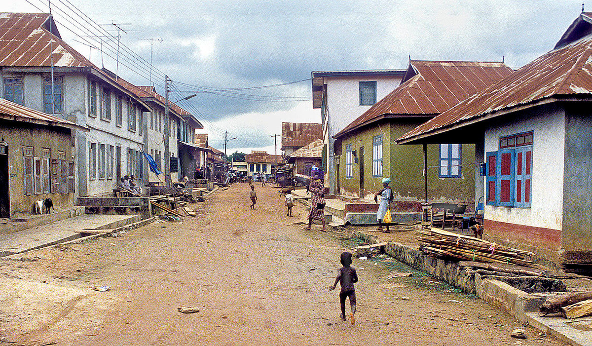 Một khu dân cư ở thành phố Ondo.