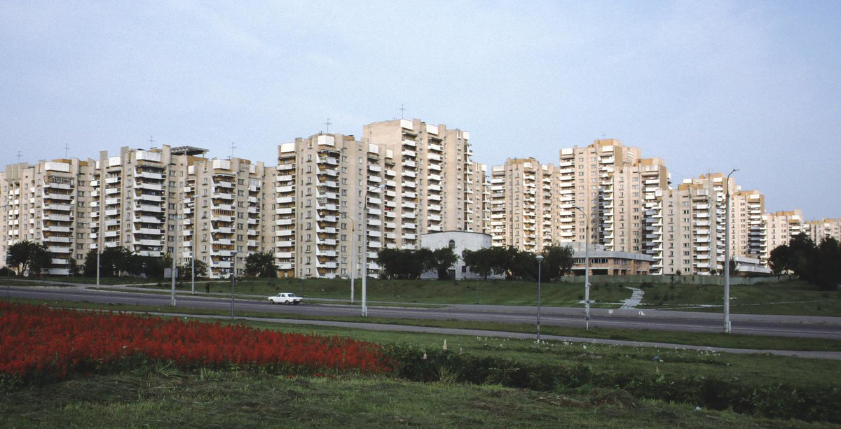 Các tòa nhà chung cư ở Minsk.