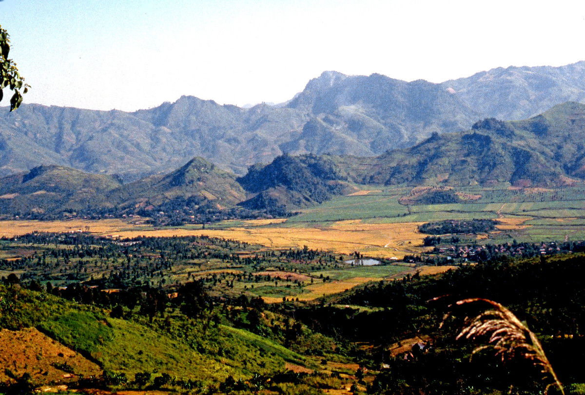 Bức tranh phong cảnh hùng vĩ ở Điện Biên Phủ.