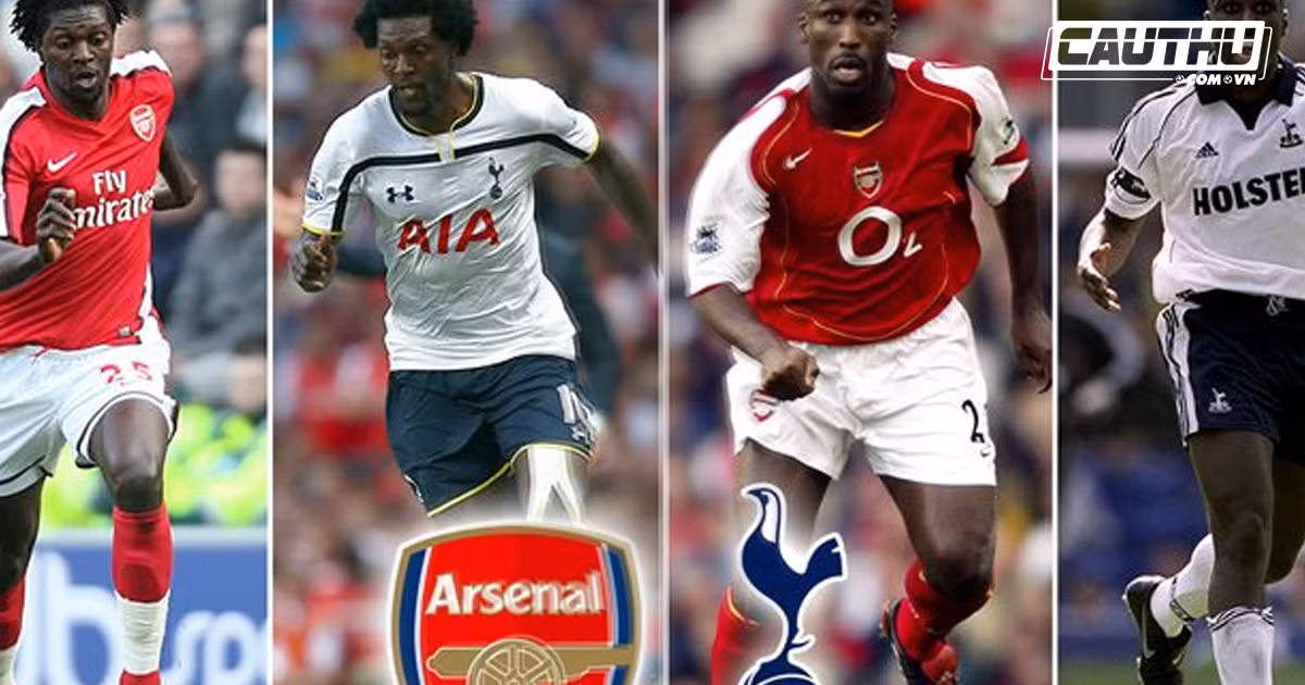 Top 4 ngoi sao tung khoac ao ca Arsenal lan Tottenham