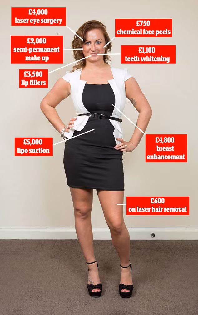 Cô Maddison Hawk sống tại Witney, Oxfordshire, Anh đã vạch ra hàng loạt các kế hoạch phẫu thuật thẩm mỹ và thực hiện nó khi cô đủ 18 tuổi, bao gồm căng da mặt, độn môi, phẫu thuật răng, nâng ngực, hút mỡ...