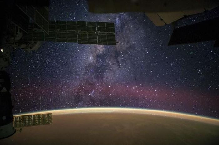 Dải Ngân hà được chụp từ Trạm Vũ trụ quốc tế ngày 28/9/2014. (Ảnh: REUTERS/NASA)