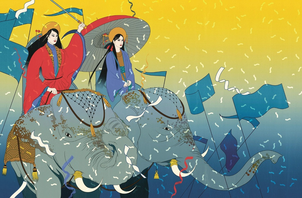 Nguoi Phap viet ve Hai Ba Trung hon 100 nam truoc