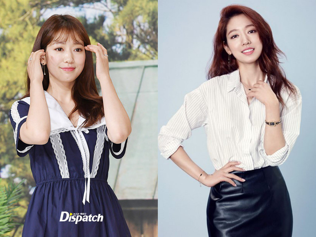 Nữ diễn viên Park Shin Hye cũng là một trong những người thuộc tuýp dễ tăng cân. Tuy vậy, cô vẫn được đánh giá là xinh đẹp, tươi tắn với gương mặt và phần bắp tay đầy đặn khi tham gia họp báo chương trình Litte House in the Forest hồi tháng 4.