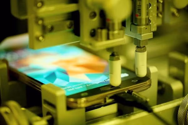 Khi những hình ảnh về phòng "tra tấn" iPhone 6 được đưa ra, nhiều ý kiến cho rằng căn phòng khá giống với cơ sở thử nghiệm điện thoại thông minh của Samsung.