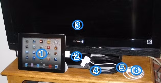  6. Không thể kết nối iPad với tivi vì không hỗ trợ kết nối HDMI Trong số các yếu điểm thì đây là điểm khá dễ khắc phục, bạn chỉ cần trang bị cho iPad cáp kết nối hoặc hộp set-top-box Apple TV nối qua chuẩn giao tiếp không dây AirPlay để nối iPad với tivi, máy tính.