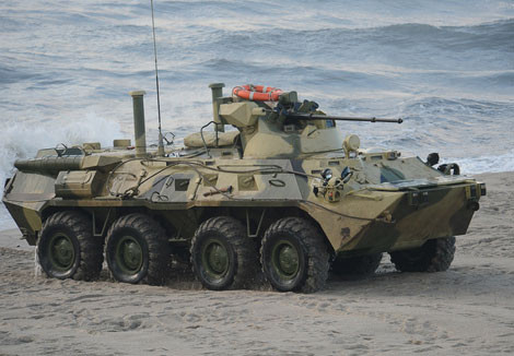 "Taxi chiến trường" - xe thiết giáp chở quân BTR-82A.
