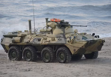 "Taxi chiến trường" - xe thiết giáp chở quân BTR-82A.