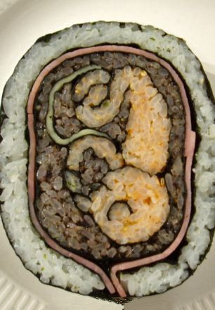 Một thai nhi trong bụng mẹ.