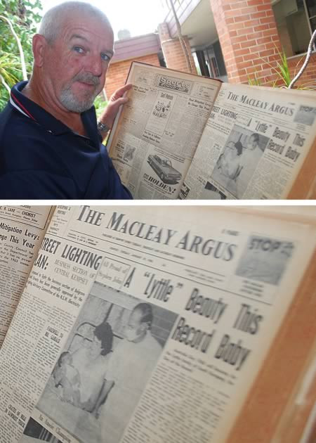 Em bé nặng nhất nước Úc. Stephen Lyttle, sinh ngày 26 tháng 2 năm 1963 tại bệnh viện Kempsey là người có cân nặng lớn nhất lúc được sinh ra tại Úc với cân nặng 7,3 kg. Hiện nay, ông đã 50 tuổi cao 1,86 m và nặng 97kg.