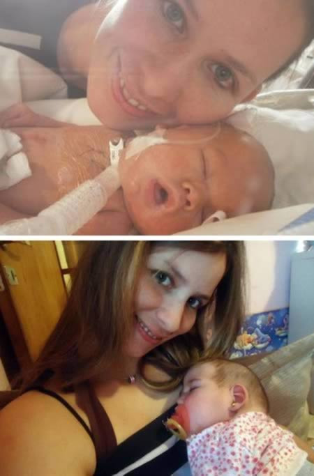 br/> Bé sơ sinh sống lại sau 12 giờ... nằm trong nhà xác. Bé bị sinh sớm khi mới ở tuần thứ 26. Sau khi chào đời, các nhân viên y tế cho biết em bé không có dấu hiệu của sự sống nên đã chuyển vào nhà xác. Bố mẹ bé về nhà với tờ giấy chứng tử trên tay. 12 tiếng sau, người mẹ quyết định quay lại bệnh viện để nhìn con lần cuối. "Lúc chồng tôi mở ngăn kéo ra, con bé được bọc trong một lớp vải trắng. Chúng tôi nghe thấy tiếng khóc và thật kỳ diệu, con bé vẫn còn sống", Analia bật khóc nói.