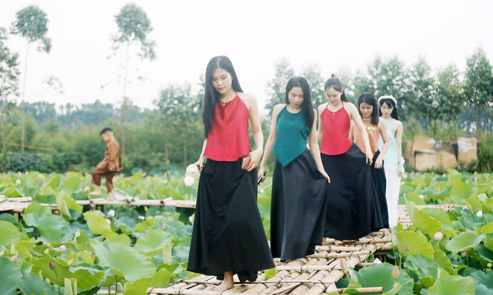 Du khach toi tham quan dam sen bat ngat o Bac Giang-Hinh-2